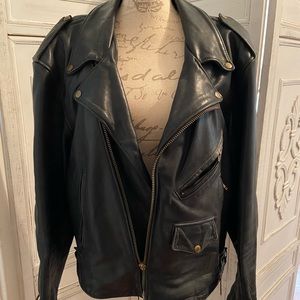 Vintage California Creations Leather Motorcycle Jacket